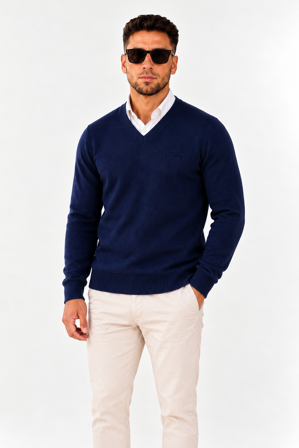 V-NECK EMBROIDERED – ESCAPISM