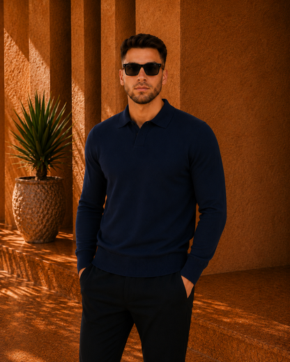 LONG SLEEVE POLO - ESCAPISM