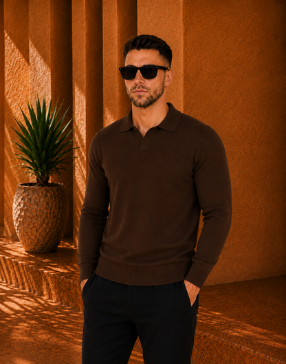 LONG SLEEVE POLO - ESCAPISM