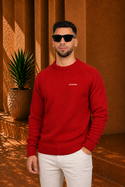 CREWNECK EMBROIDERED RAGLAN - ESCAPISM