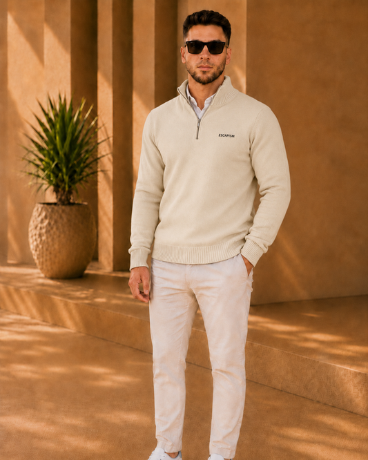 HALF ZIP POLO - ESCAPISM