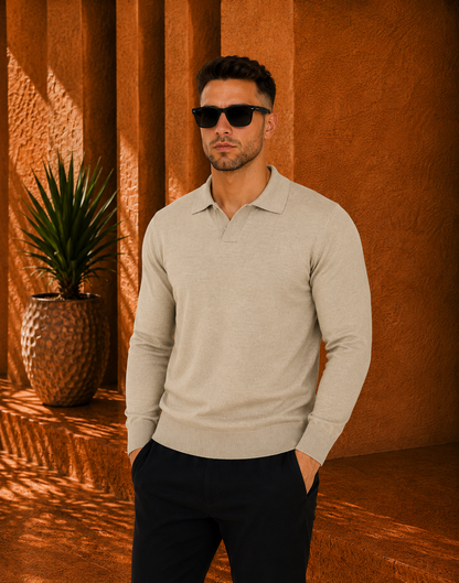 LONG SLEEVE POLO - ESCAPISM