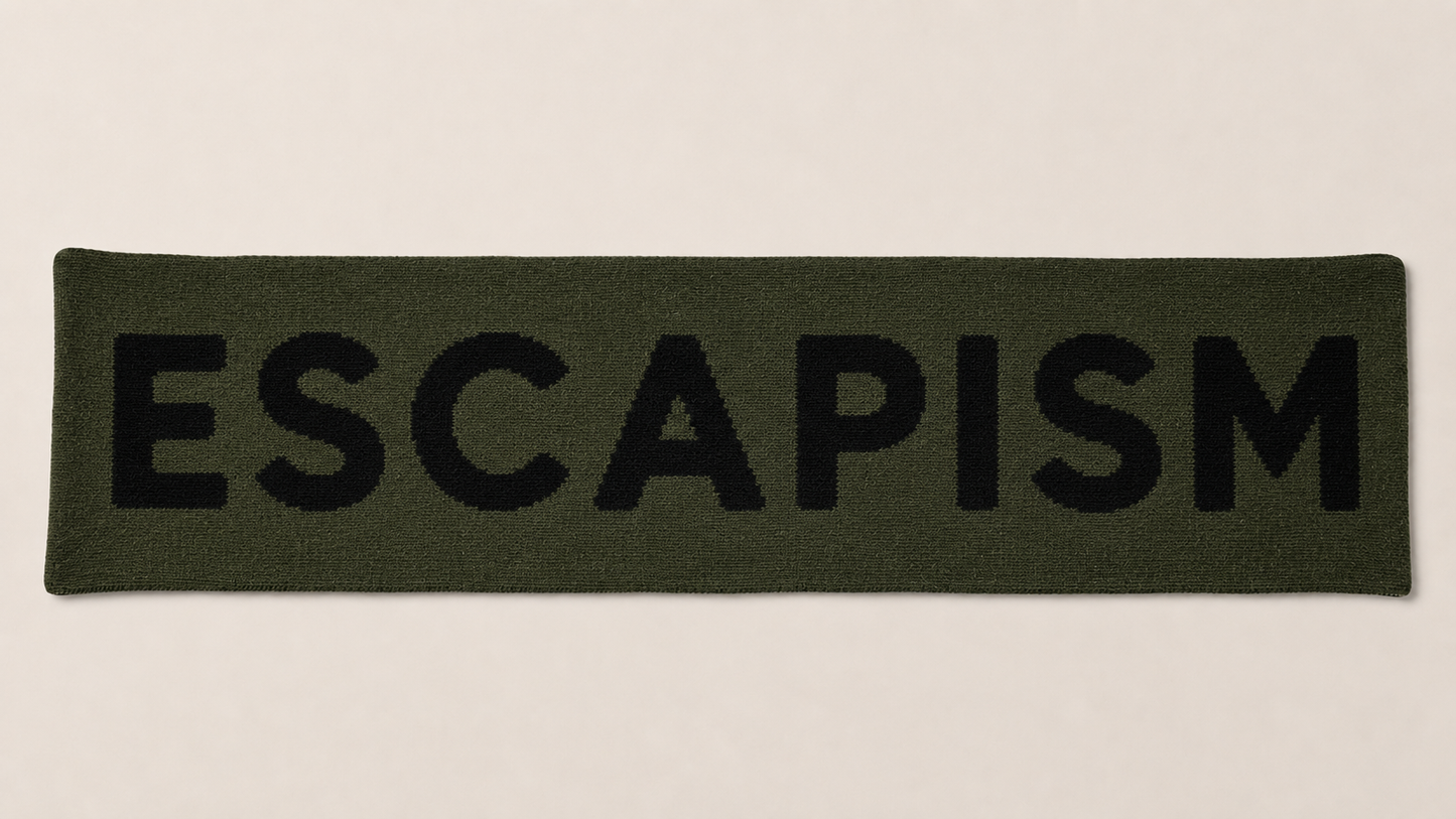 LOGO ESCAPISM SCARF
