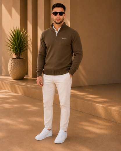 HALF ZIP POLO - ESCAPISM