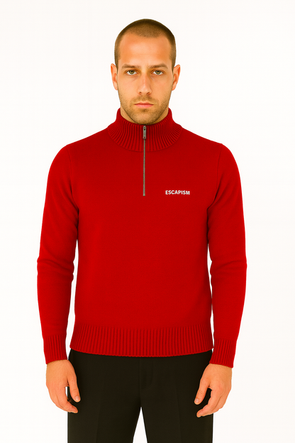 HALF ZIP POLO - ESCAPISM