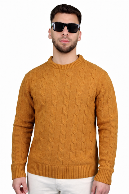 CREWNECK CABLE KNIT - ESCAPISM
