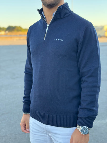 HALF ZIP POLO - ESCAPISM