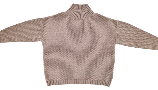 MOCK NECK TEXTURED KNIT – ESCAPISM