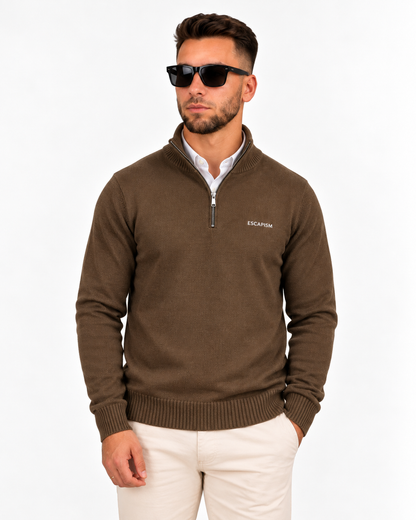 HALF ZIP POLO - ESCAPISM
