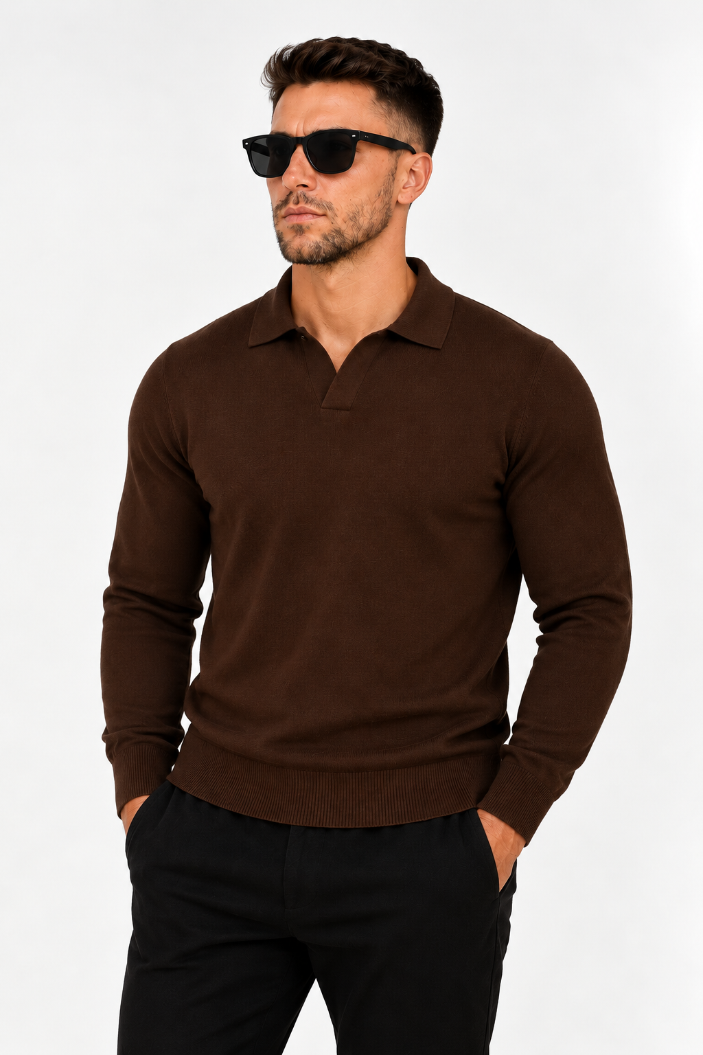 LONG SLEEVE POLO - ESCAPISM