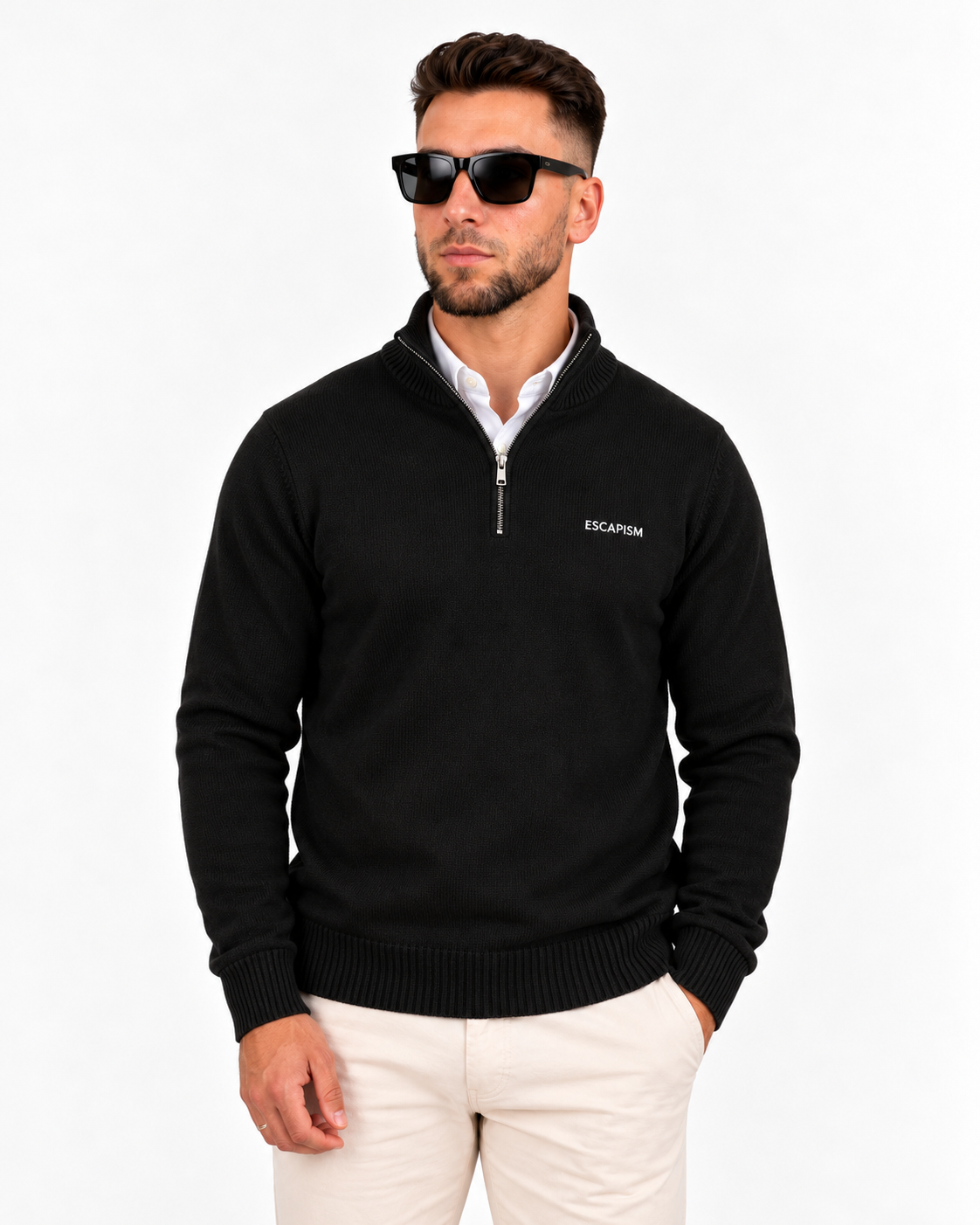 HALF ZIP POLO - ESCAPISM