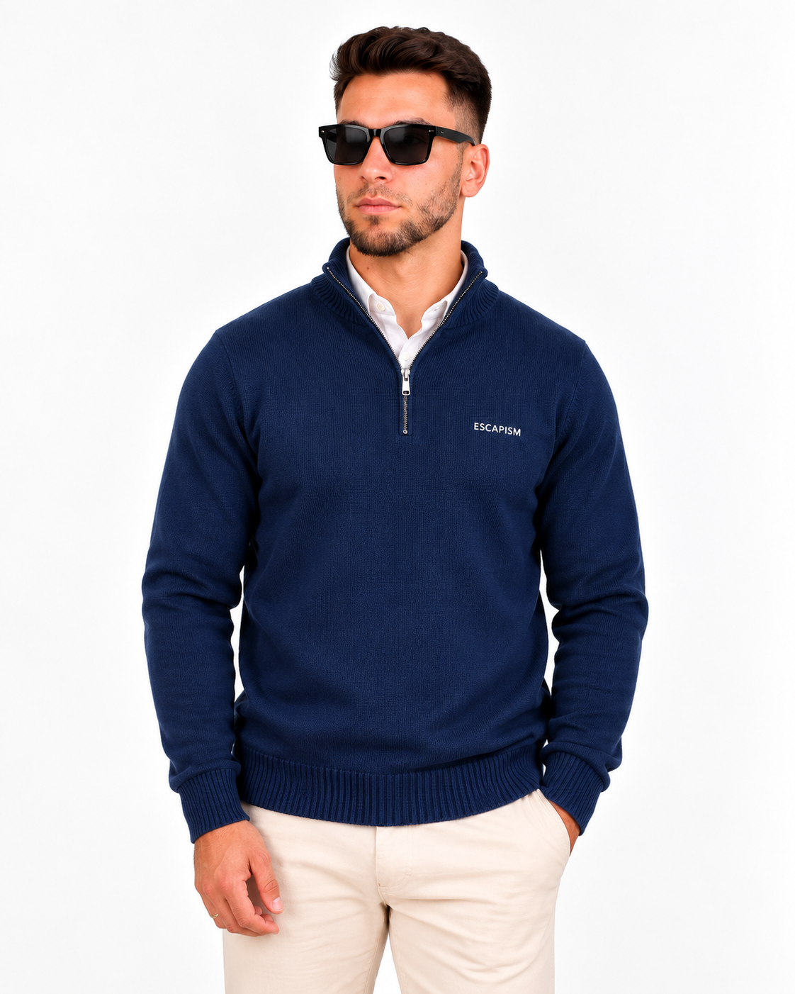 HALF ZIP POLO - ESCAPISM