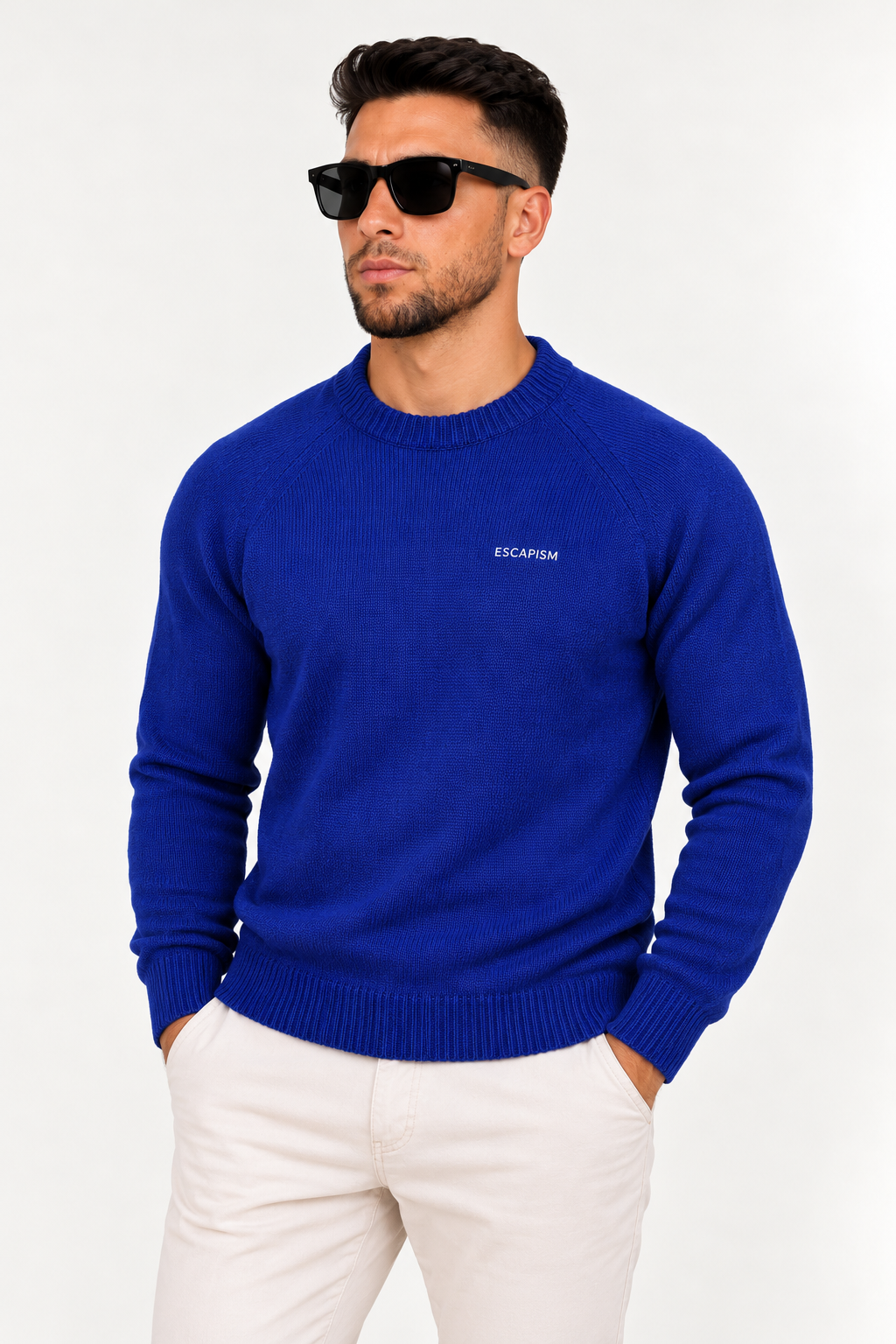 CREWNECK EMBROIDERED RAGLAN - ESCAPISM
