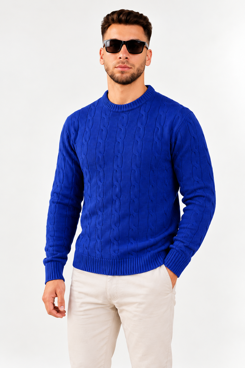 CREWNECK CABLE KNIT - ESCAPISM