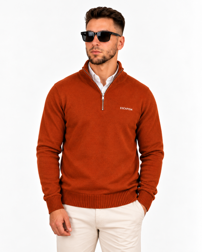 HALF ZIP POLO - ESCAPISM