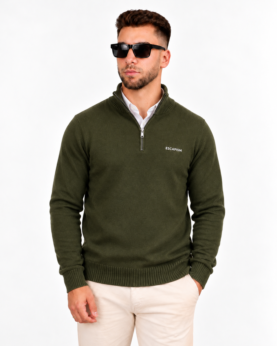 HALF ZIP POLO - ESCAPISM
