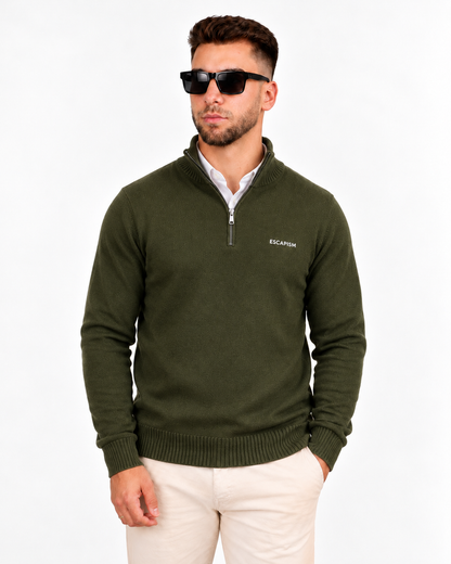 HALF ZIP POLO - ESCAPISM