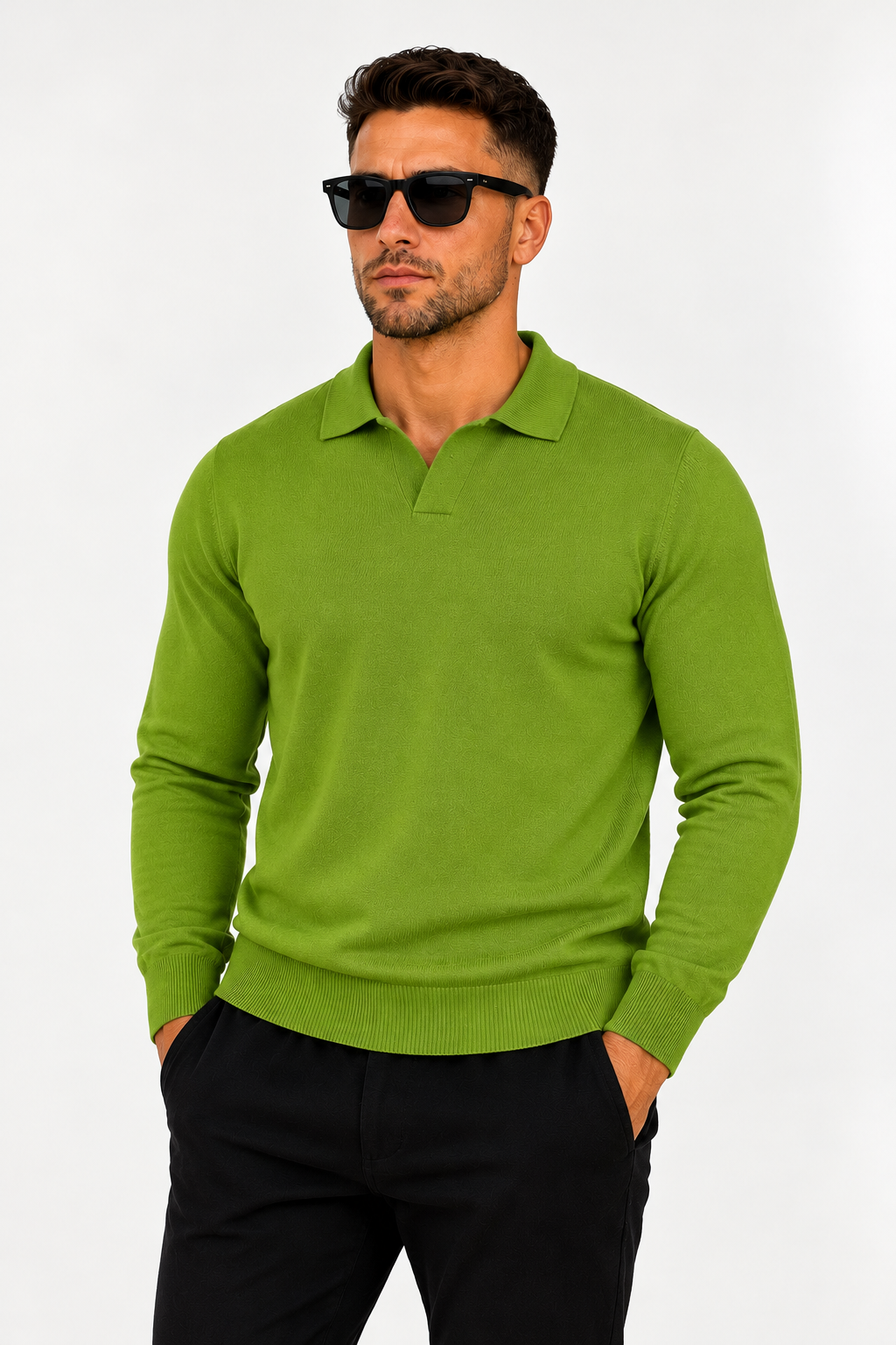 LONG SLEEVE POLO - ESCAPISM