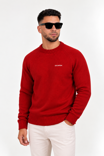 CREWNECK EMBROIDERED RAGLAN - ESCAPISM