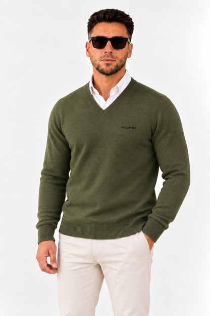 V-NECK EMBROIDERED – ESCAPISM