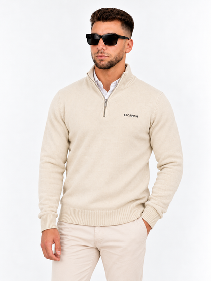 HALF ZIP POLO - ESCAPISM