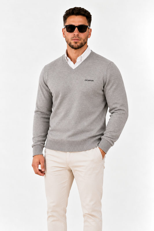 V-NECK EMBROIDERED – ESCAPISM