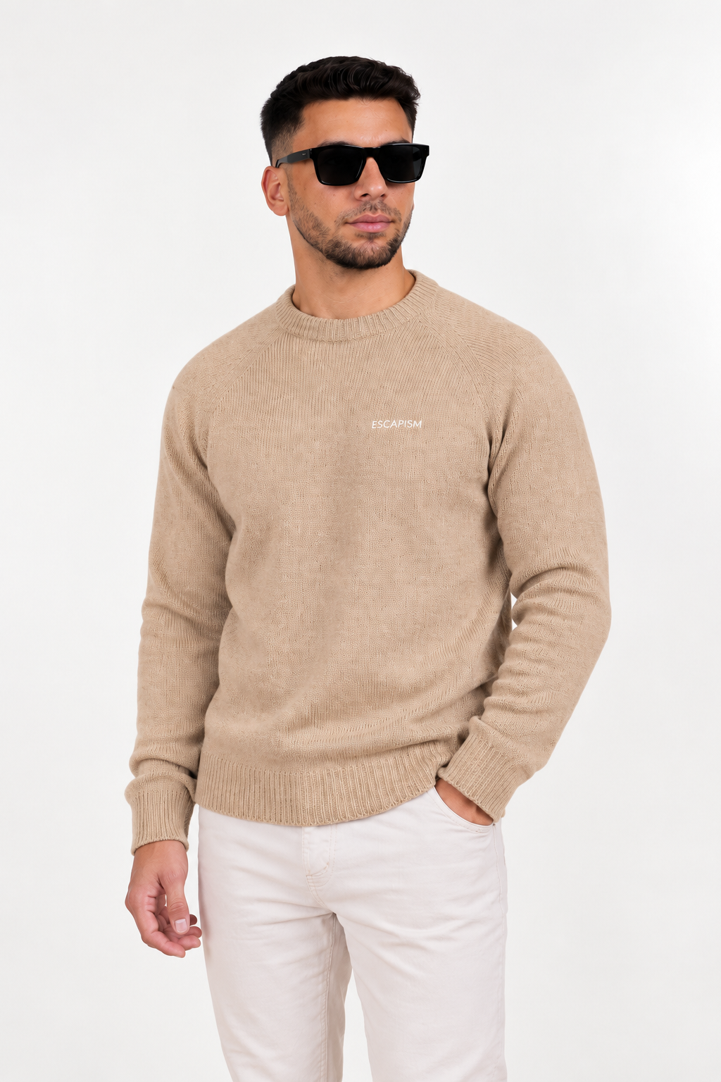 CREWNECK EMBROIDERED RAGLAN - ESCAPISM
